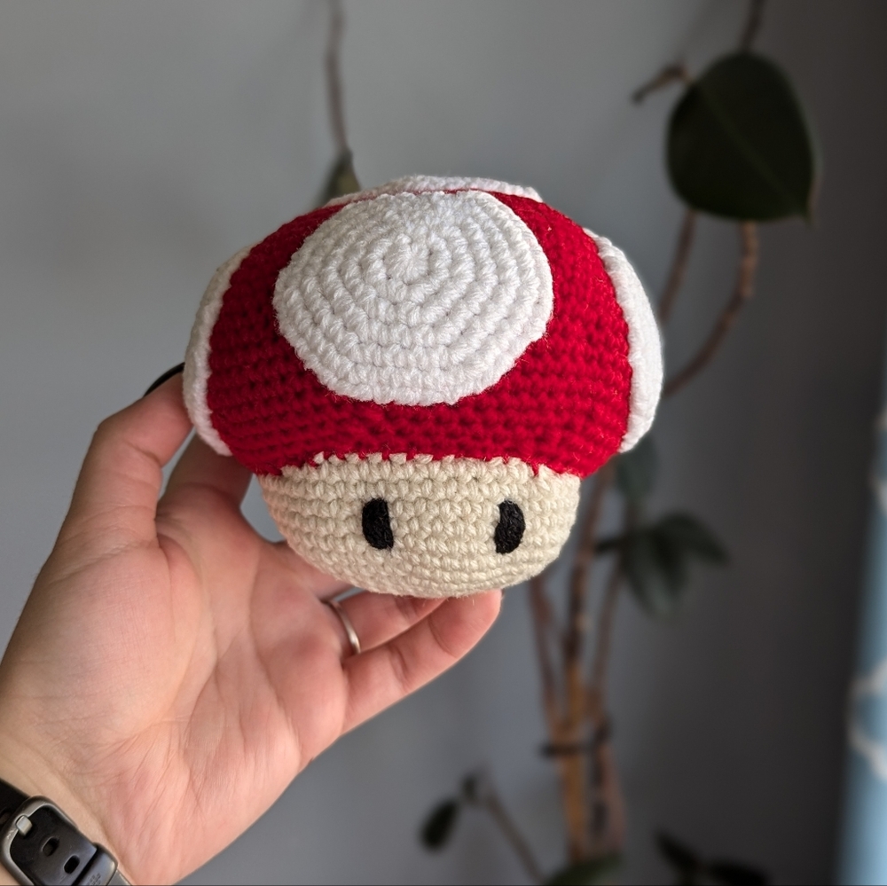 Crochet Red Mario Mushroom